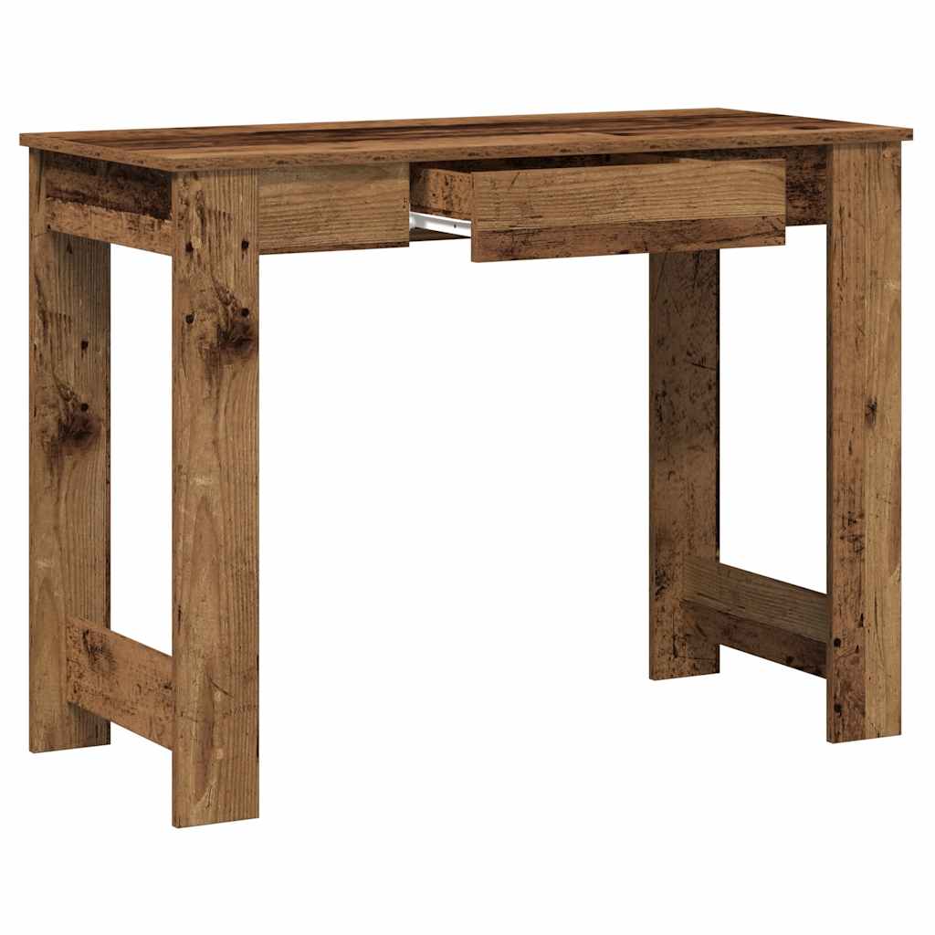 vidaXL Biurko, stare drewno, 100x45x75 cm, materiał drewnopochodny