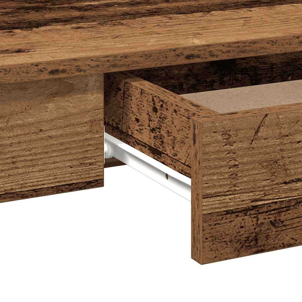 vidaXL Biurko, stare drewno, 100x45x75 cm, materiał drewnopochodny
