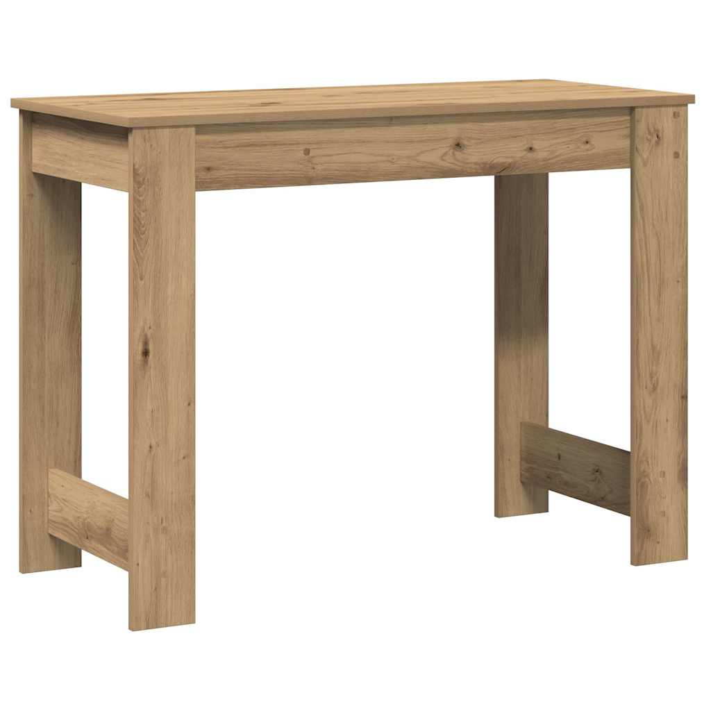 vidaXL Biurko, dąb artisan, 100x45x75 cm, materiał drewnopochodny