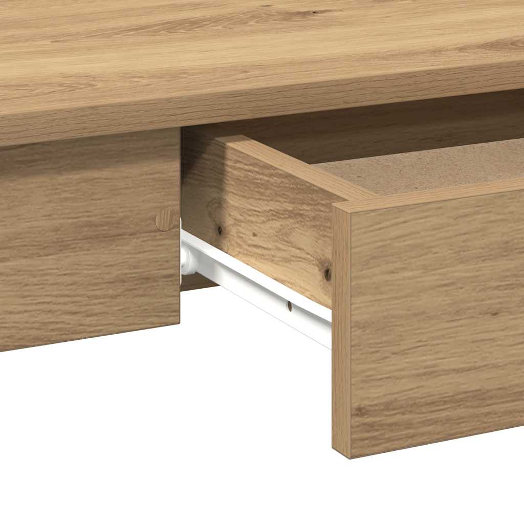 vidaXL Biurko, dąb artisan, 100x45x75 cm, materiał drewnopochodny
