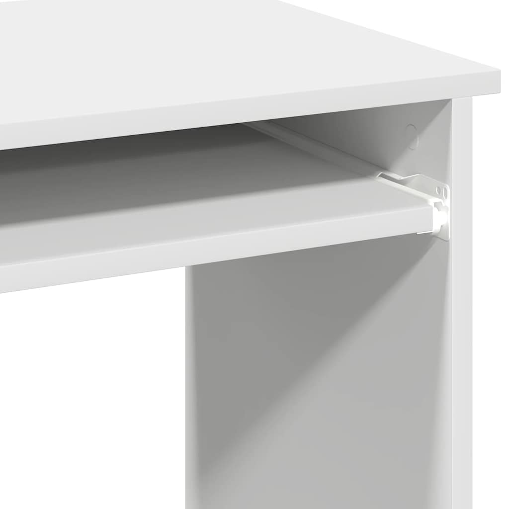 vidaXL Biurko z półkami, biała, 84x40x78 cm, materiał drewnopochodny