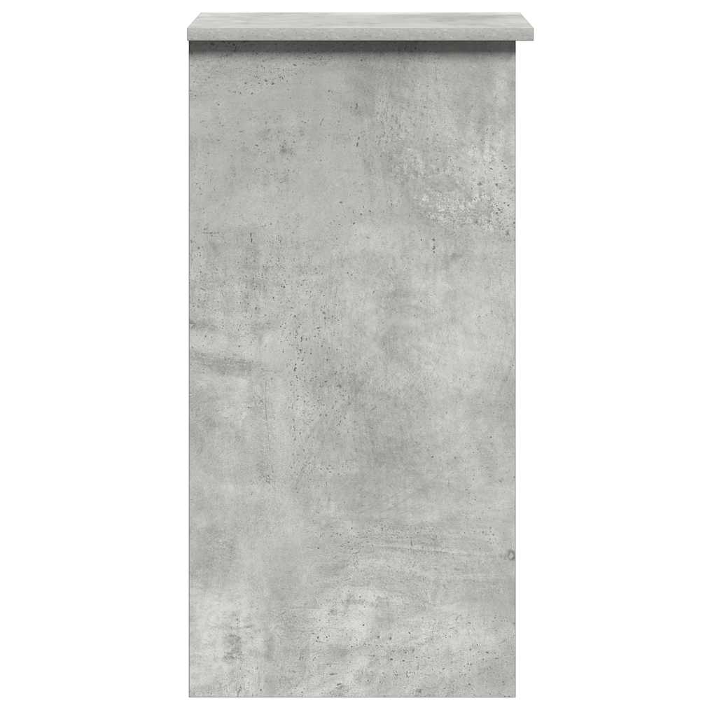 vidaXL Biurko z półkami, szarość betonu, 84x40x78 cm