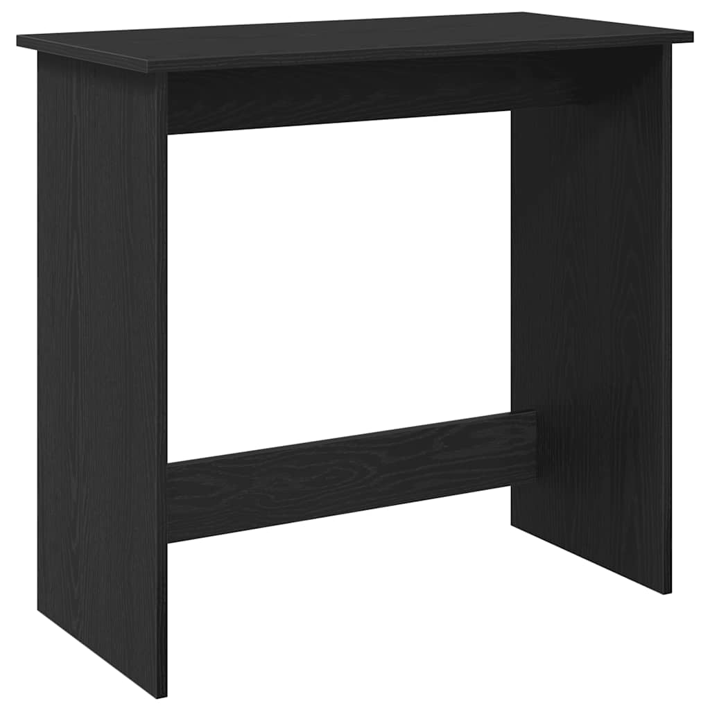 vidaXL Biurko, czarne, 80x40x75 cm, materiał drewnopochodny