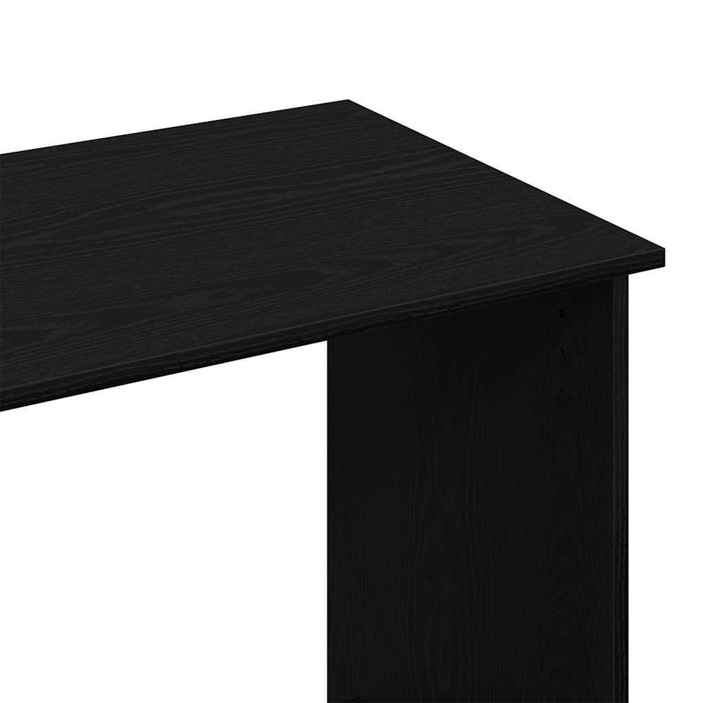 vidaXL Biurko, czarne, 80x40x75 cm, materiał drewnopochodny