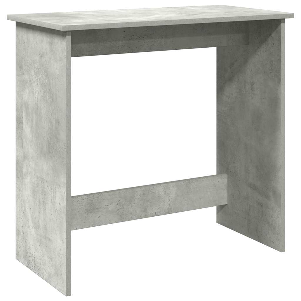 vidaXL Biurko, szarość betonu, 80x40x75 cm, materiał drewnopochodny