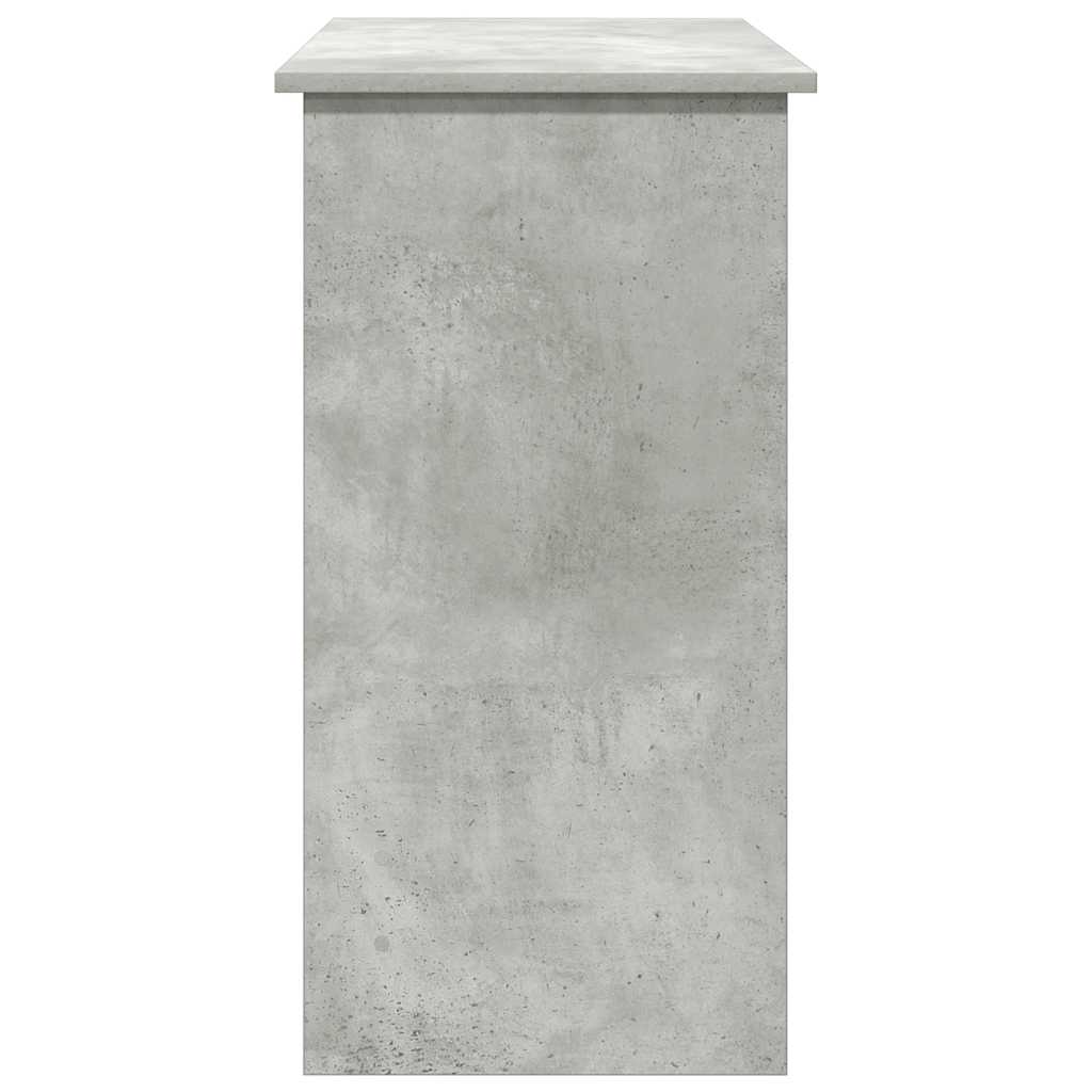 vidaXL Biurko, szarość betonu, 80x40x75 cm, materiał drewnopochodny