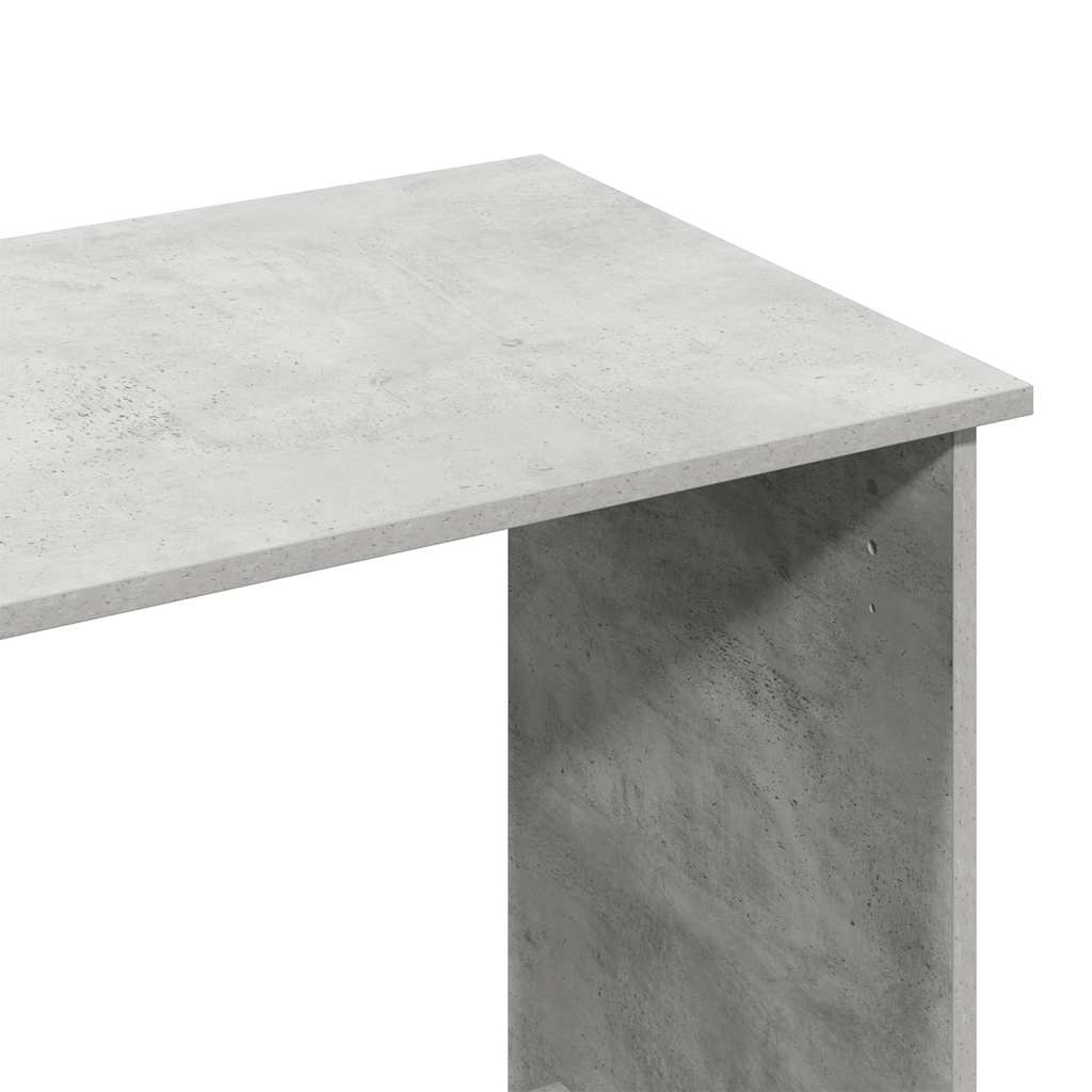 vidaXL Biurko, szarość betonu, 80x40x75 cm, materiał drewnopochodny