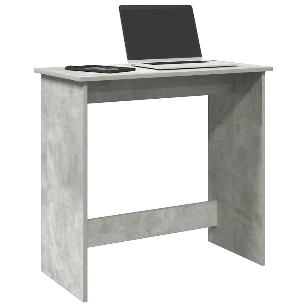 vidaXL Biurko, szarość betonu, 80x40x75 cm, materiał drewnopochodny