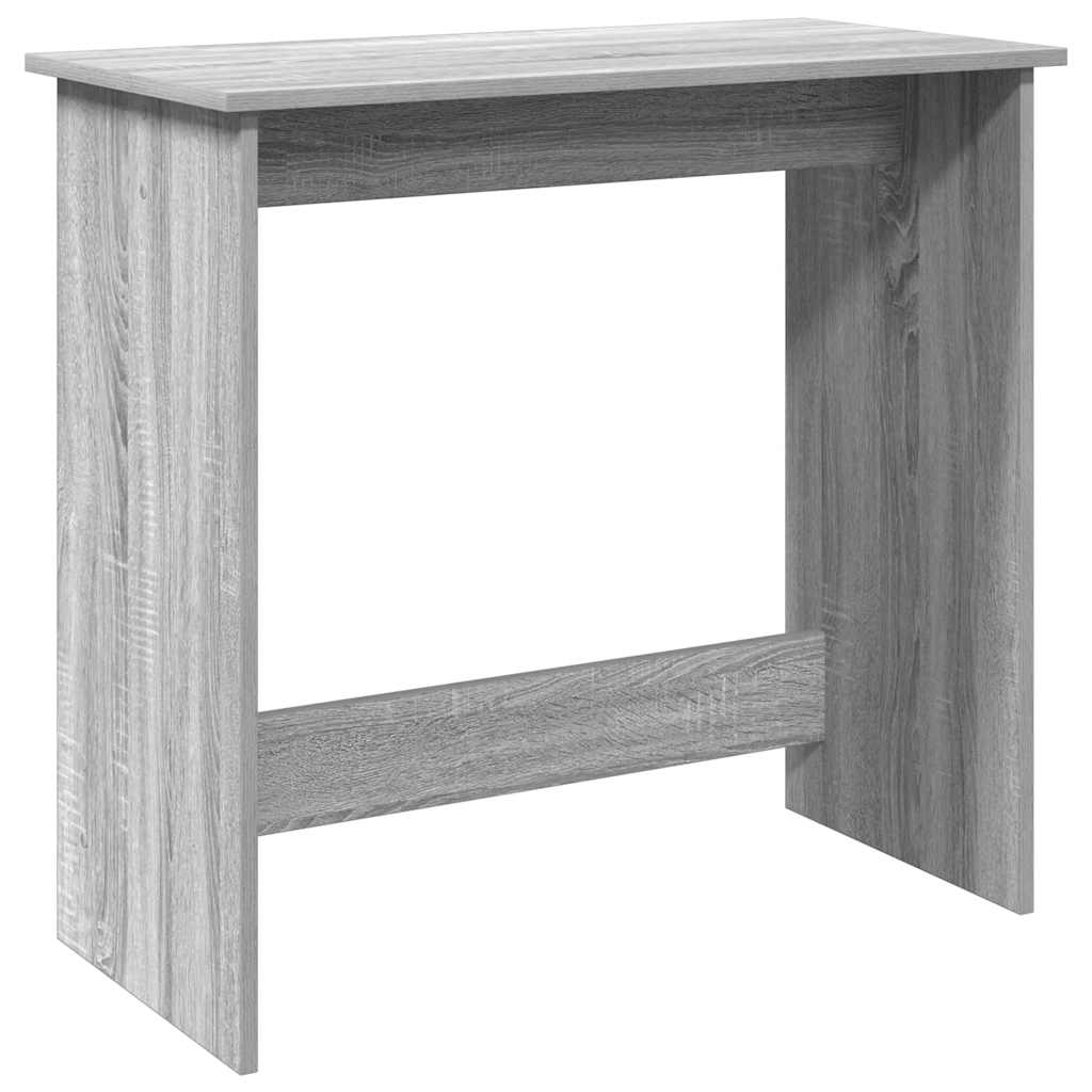 vidaXL Biurko, szary dąb sonoma, 80x40x75 cm, materiał drewnopochodny