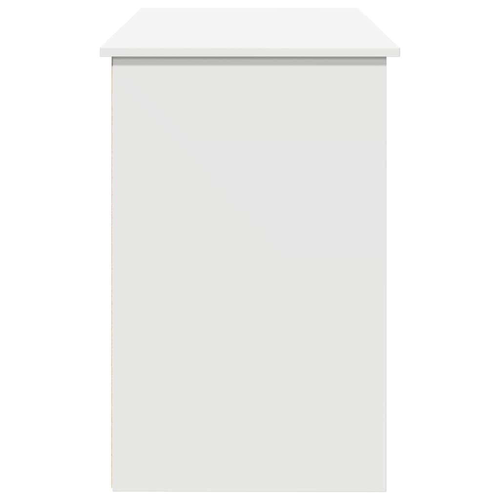 vidaXL Biurko, białe, 102x50x75 cm, materiał drewnopochodny