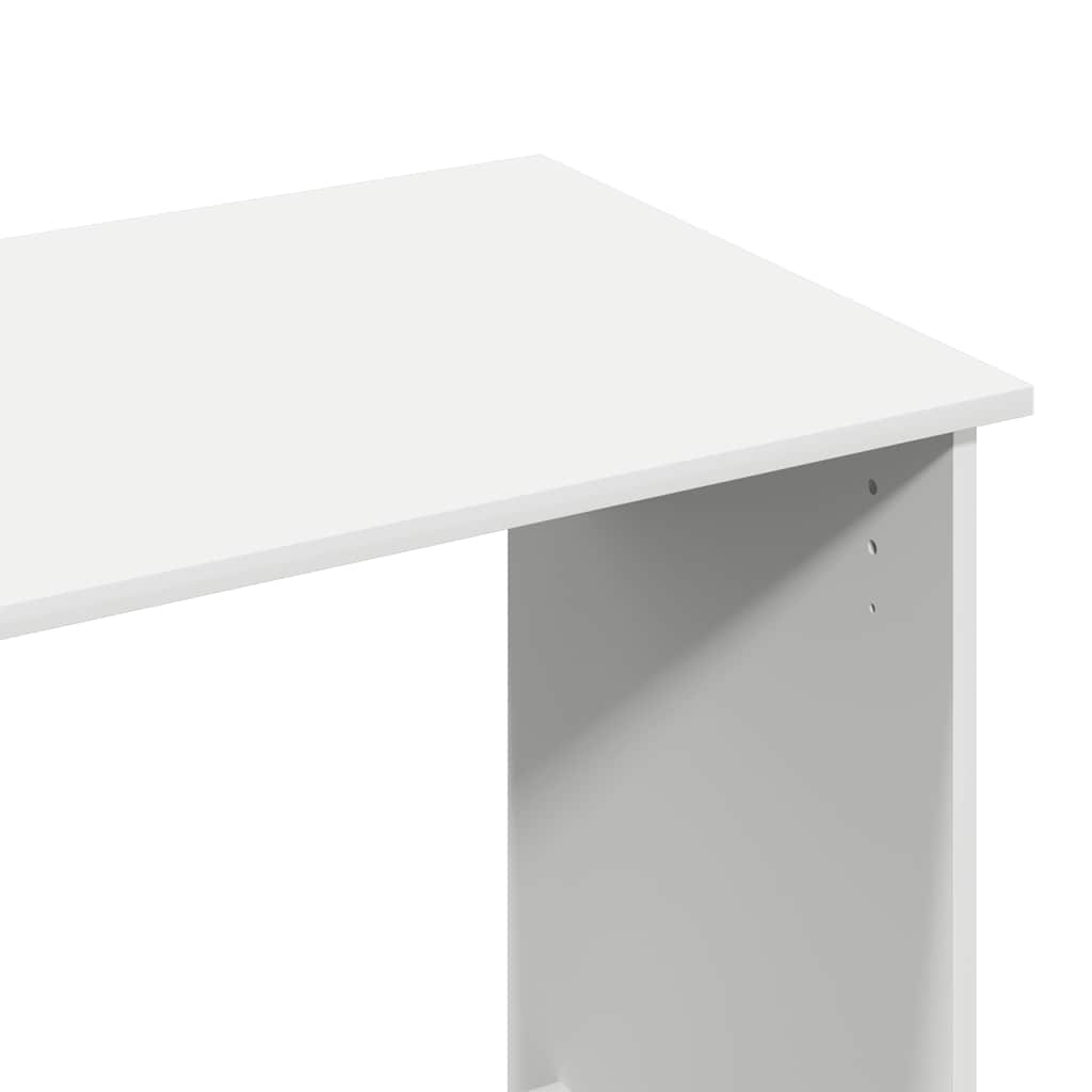 vidaXL Biurko, białe, 102x50x75 cm, materiał drewnopochodny