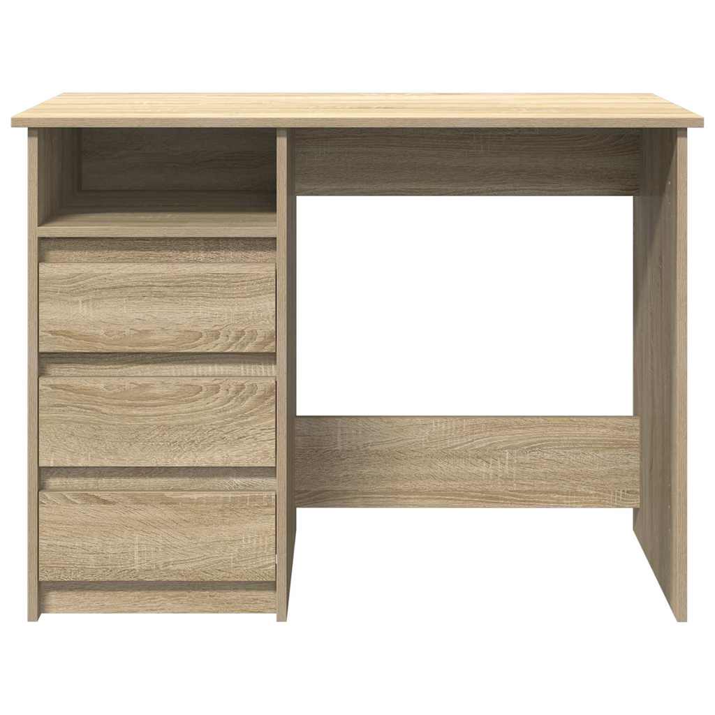 vidaXL Biurko, dąb sonoma, 102x50x75 cm, materiał drewnopochodny