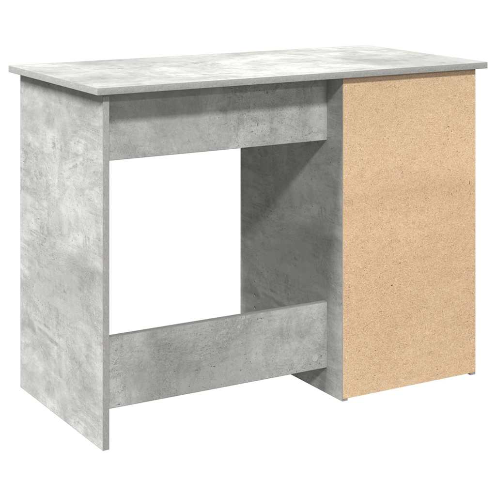 vidaXL Biurko, szarość betonu, 102x50x75 cm, materiał drewnopochodny