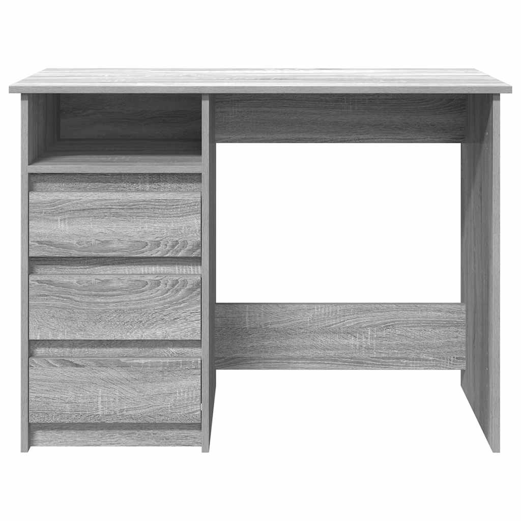 vidaXL Biurko, szary dąb sonoma, 102x50x75 cm, materiał drewnopochodny