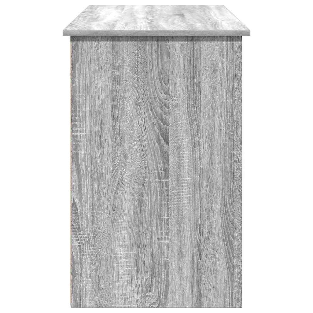 vidaXL Biurko, szary dąb sonoma, 102x50x75 cm, materiał drewnopochodny