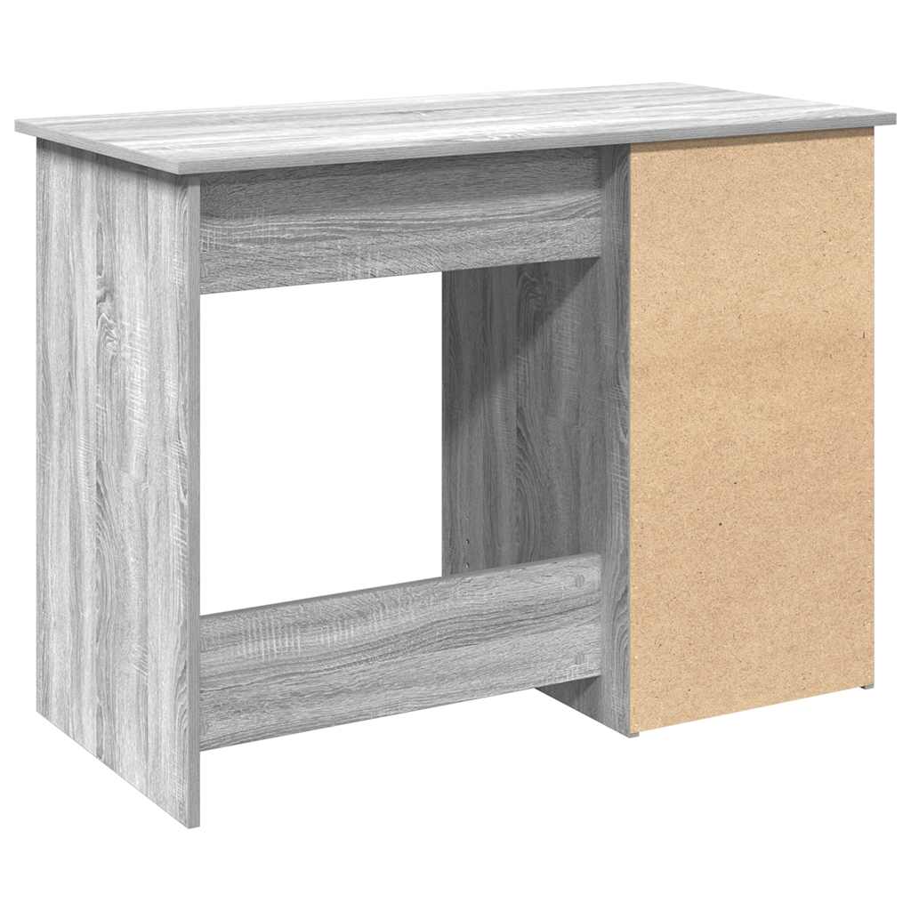 vidaXL Biurko, szary dąb sonoma, 102x50x75 cm, materiał drewnopochodny