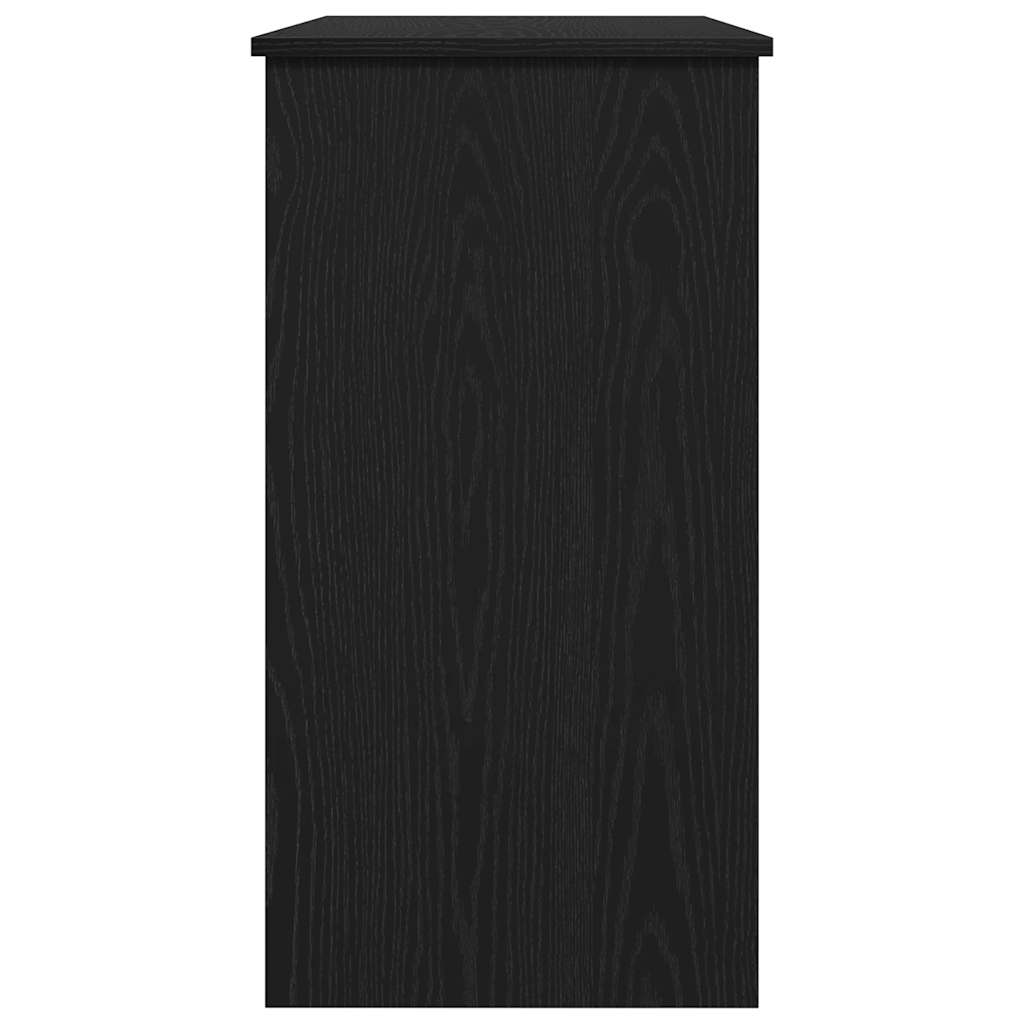 vidaXL Biurko, czarne, 80x40x75 cm, materiał drewnopochodny