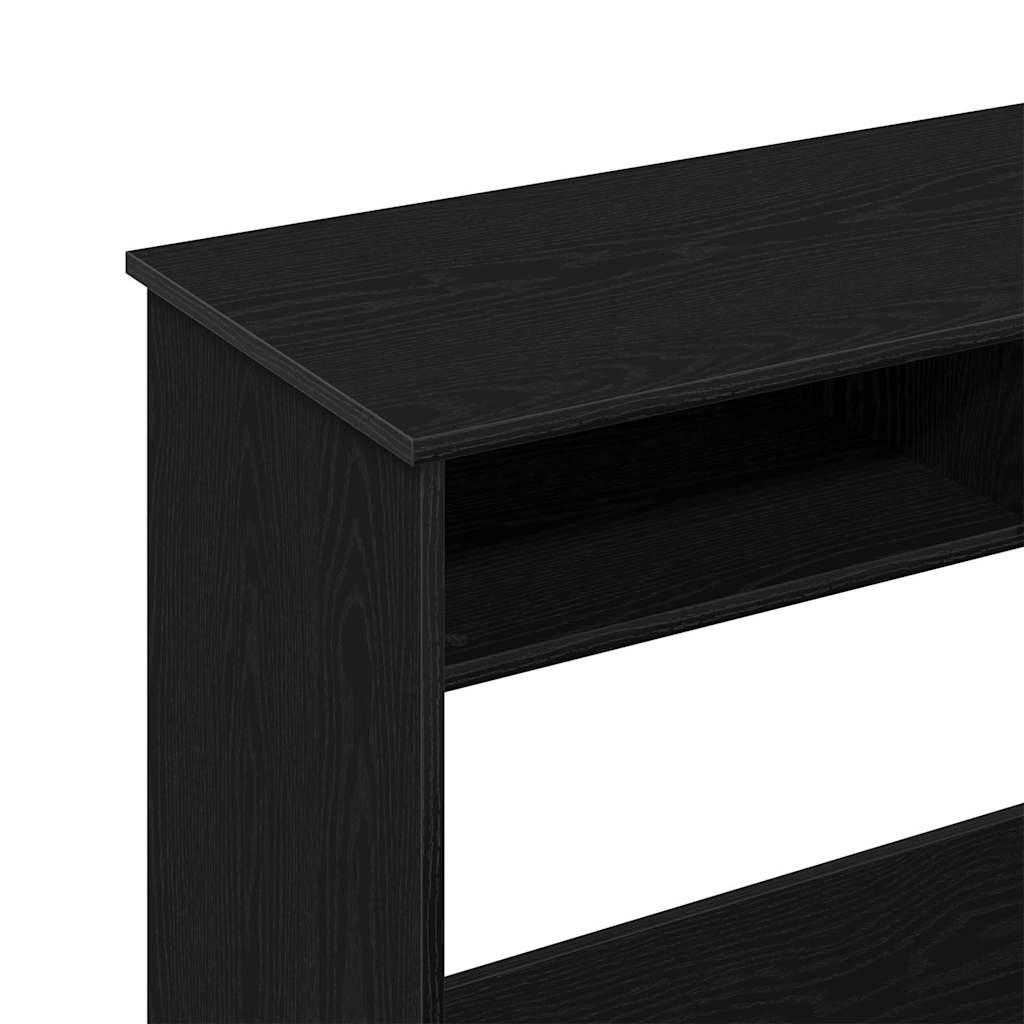 vidaXL Biurko, czarne, 80x40x75 cm, materiał drewnopochodny