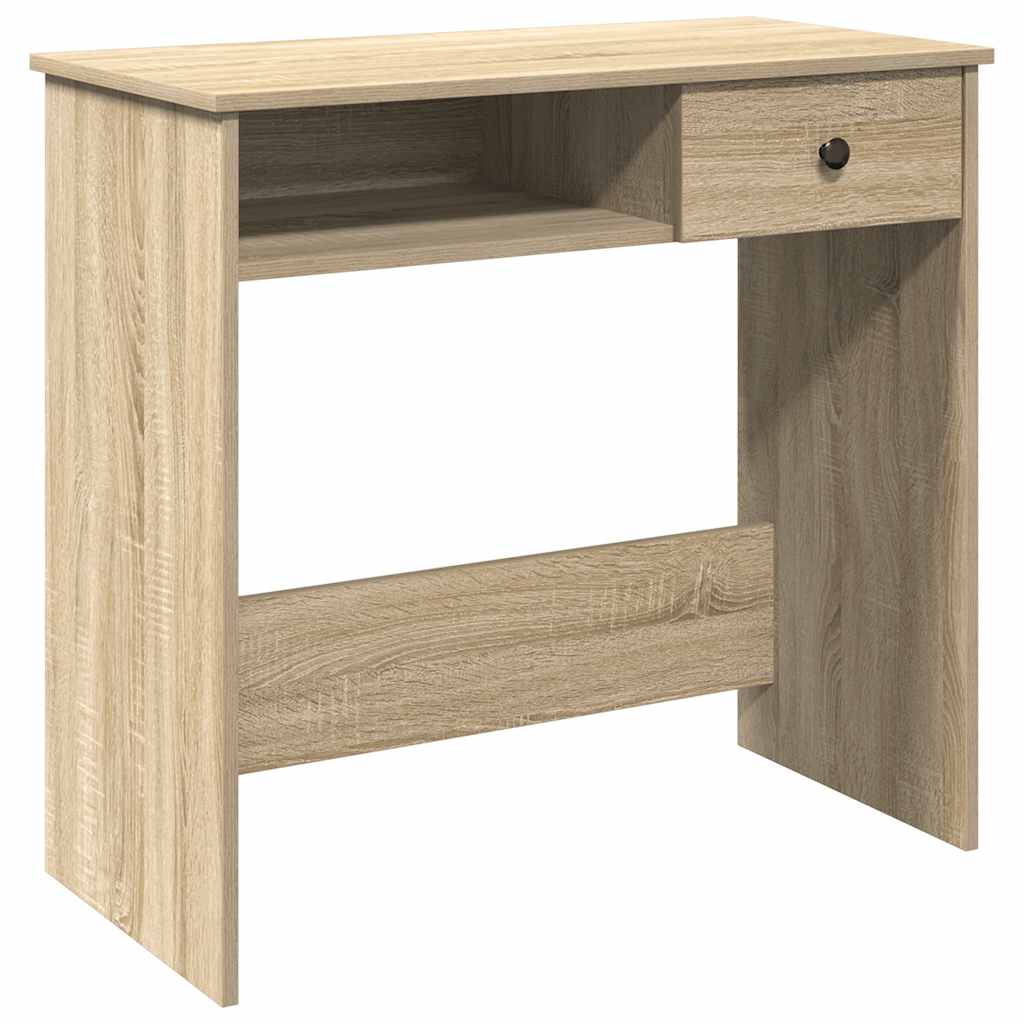 vidaXL Biurko, kolor dąb sonoma, 80x40x75 cm, materiał drewnopochodny