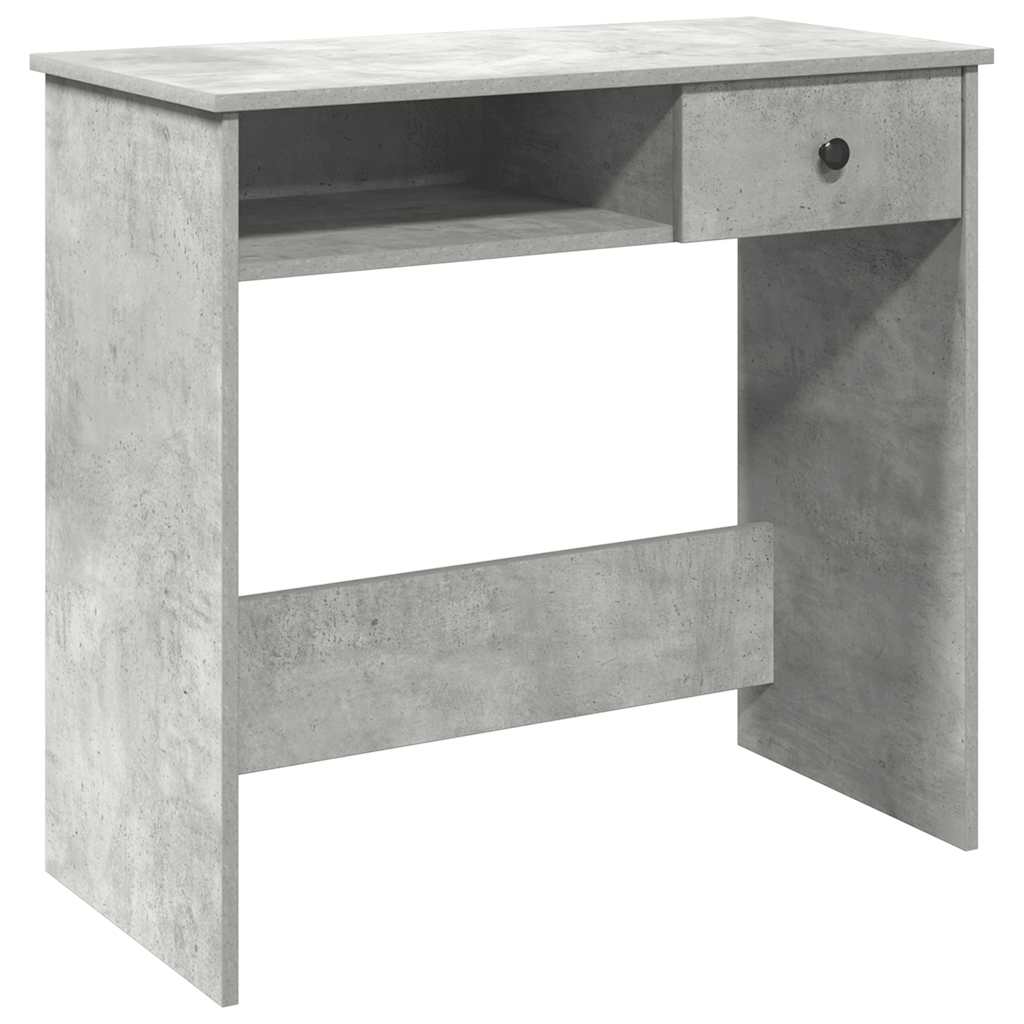 vidaXL Biurko, szarość betonu, 80x40x75 cm, materiał drewnopochodny