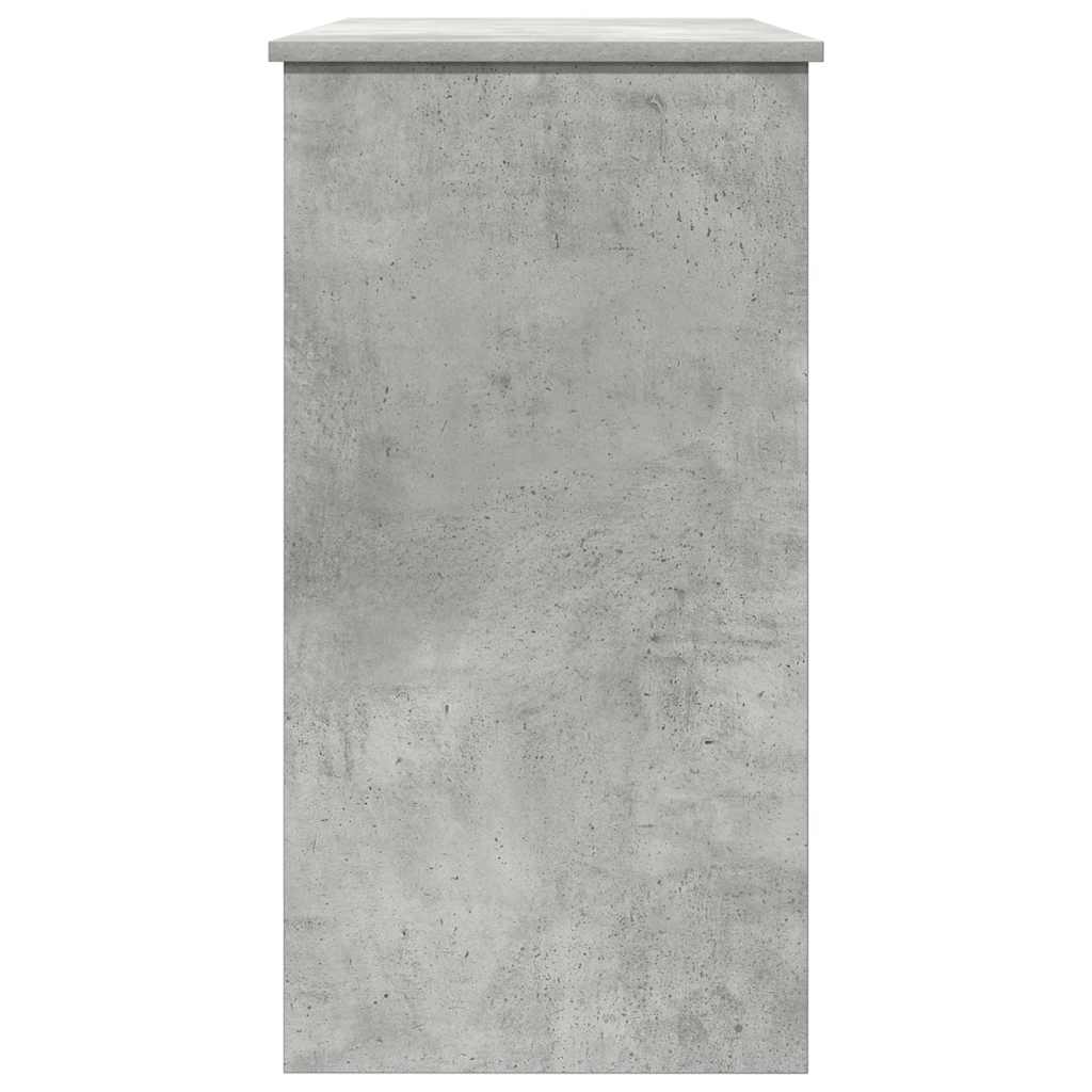 vidaXL Biurko, szarość betonu, 80x40x75 cm, materiał drewnopochodny