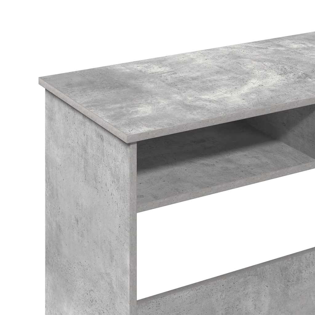 vidaXL Biurko, szarość betonu, 80x40x75 cm, materiał drewnopochodny