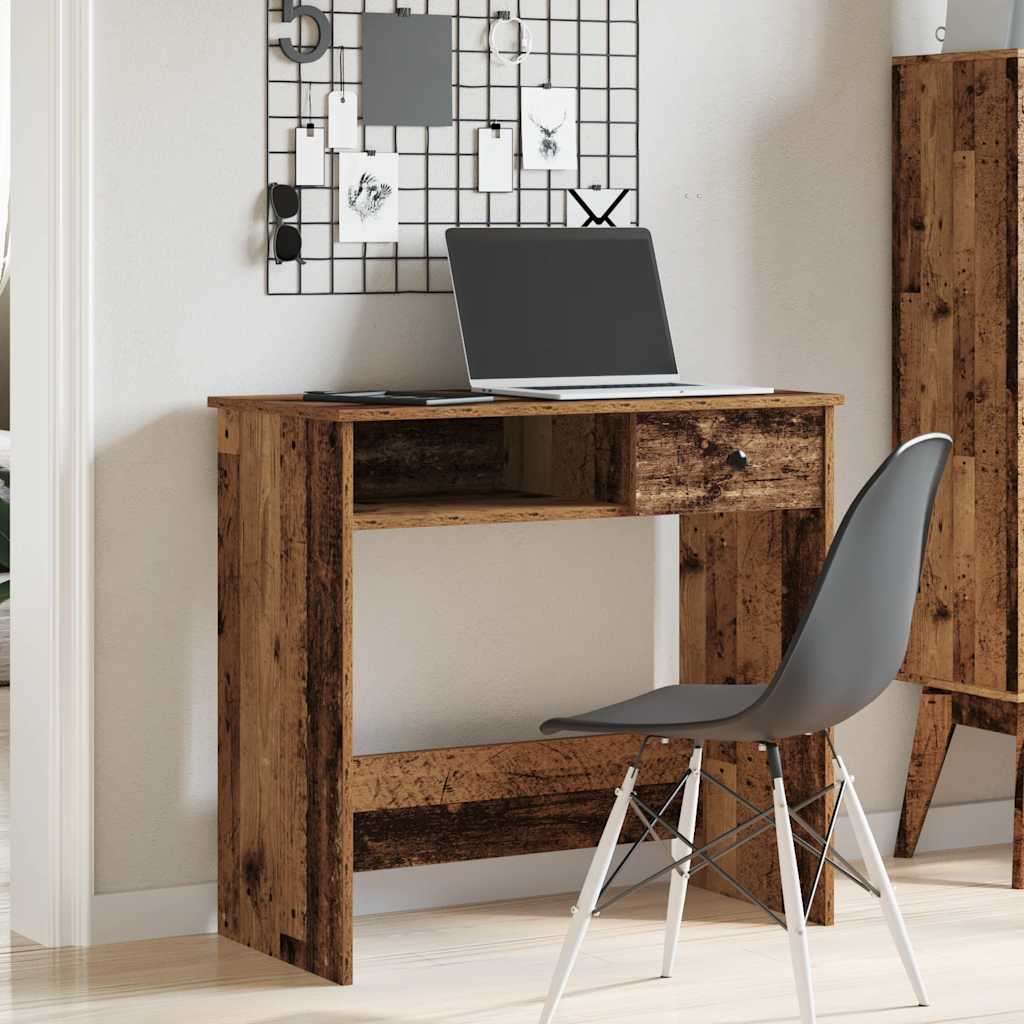 vidaXL Biurko, stare drewno, 80x40x75 cm, materiał drewnopochodny