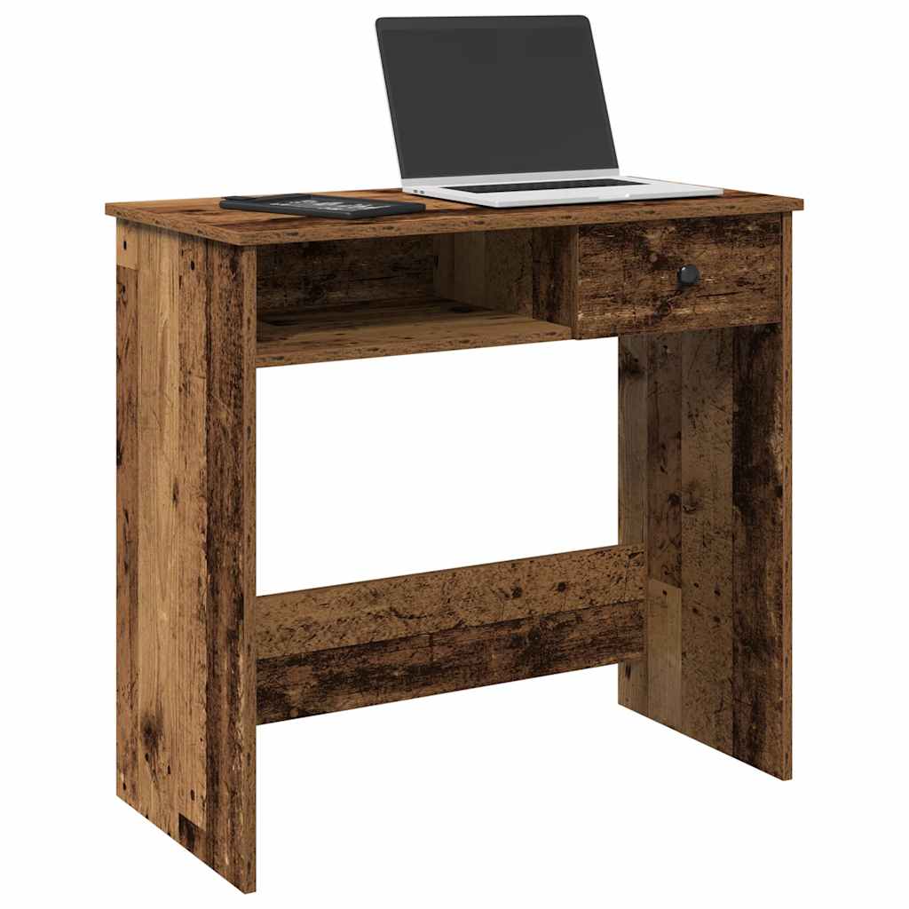 vidaXL Biurko, stare drewno, 80x40x75 cm, materiał drewnopochodny