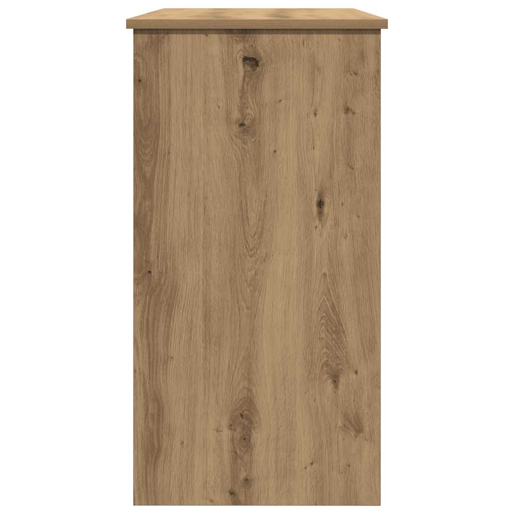 vidaXL Biurko, dąb artisan, 80x40x75 cm, materiał drewnopochodny