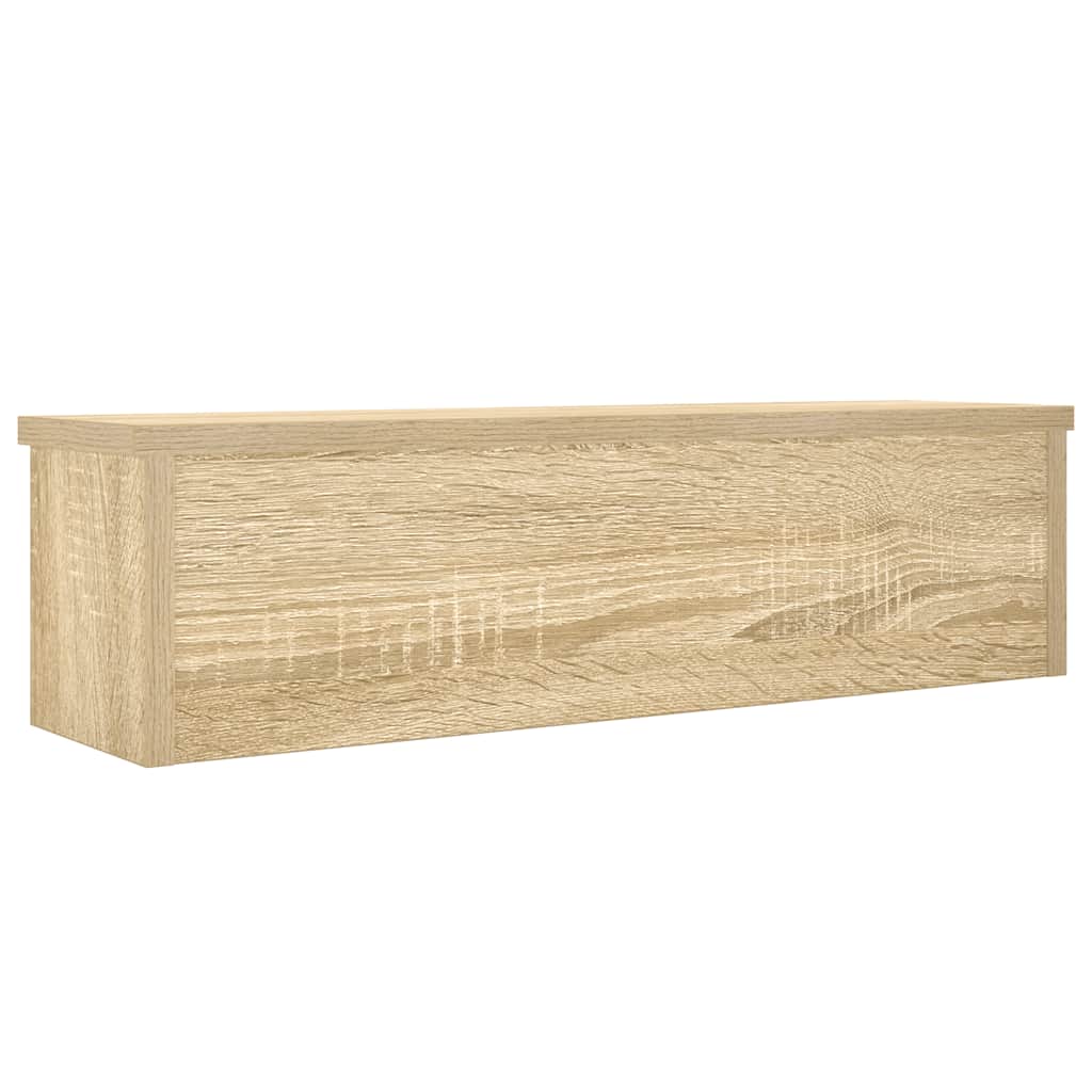 vidaXL Półki kuchenne składane, 2 szt., dąb sonoma, 50x15x16 cm