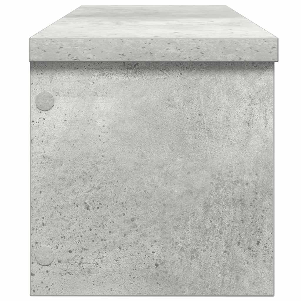 vidaXL Półki kuchenne składane, 2 szt., szarość betonu, 50x15x16 cm