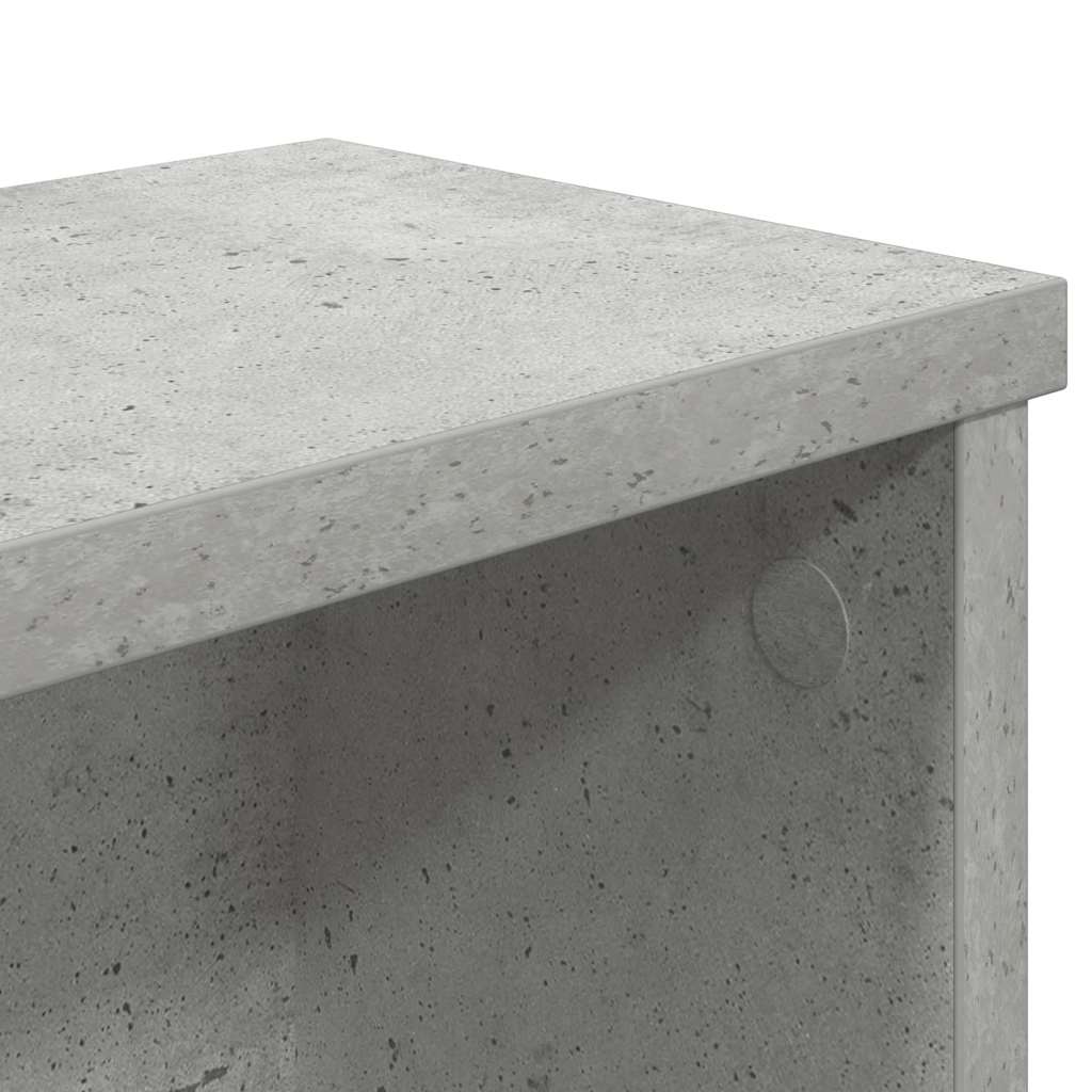 vidaXL Półki kuchenne składane, 2 szt., szarość betonu, 50x15x16 cm
