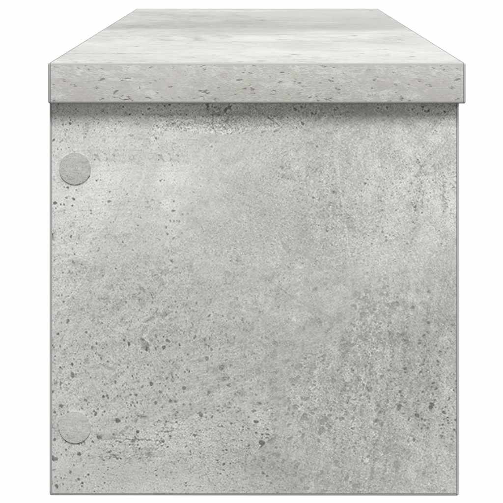 vidaXL Półki kuchenne składane, 2 szt., szarość betonu, 60x15x16 cm