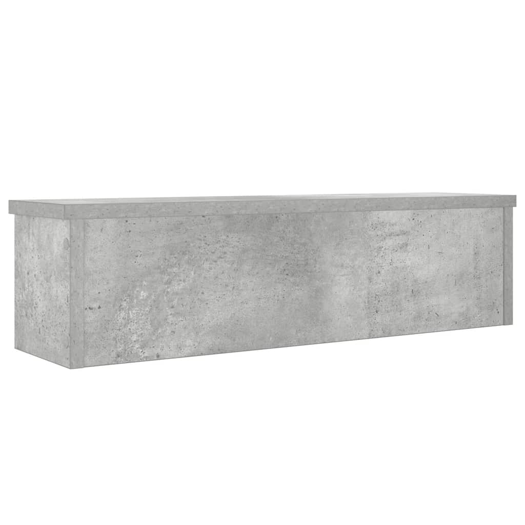 vidaXL Półki kuchenne składane, 2 szt., szarość betonu, 60x15x16 cm