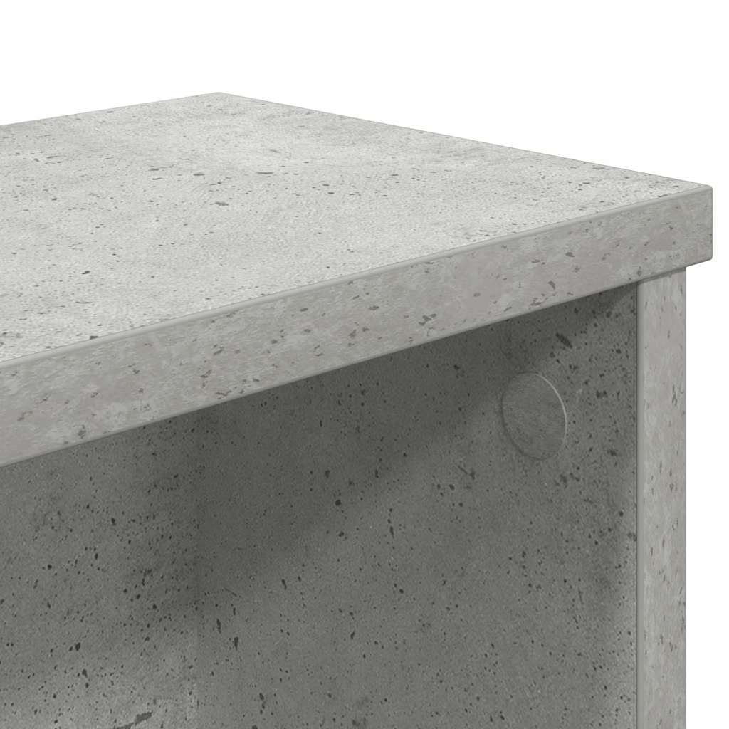 vidaXL Półki kuchenne składane, 2 szt., szarość betonu, 60x15x16 cm