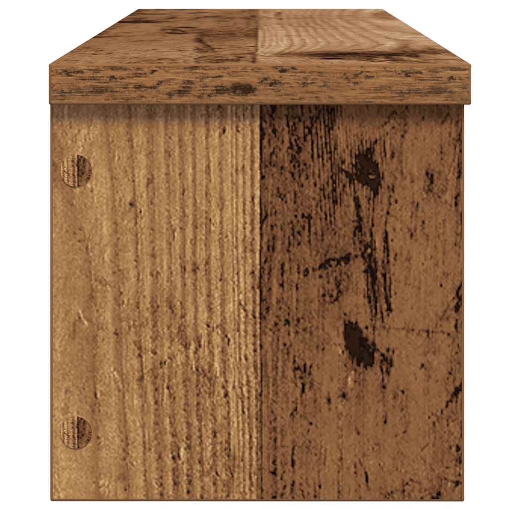vidaXL Półki kuchenne składane, 2 szt., stare drewno, 60x15x16 cm