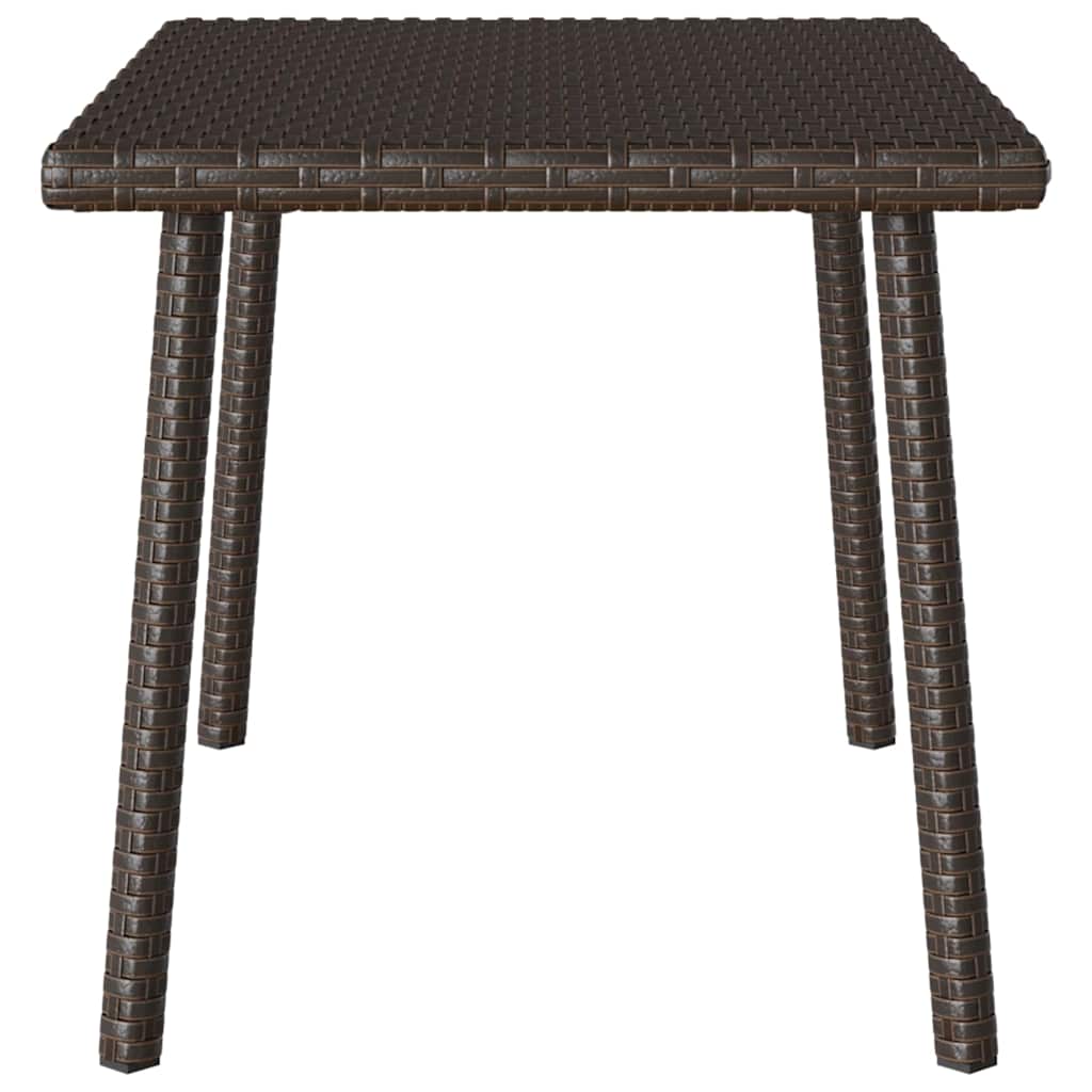 vidaXL Stolik kawowy ogrodowy prostokątny brązowy 60x40x37 cm