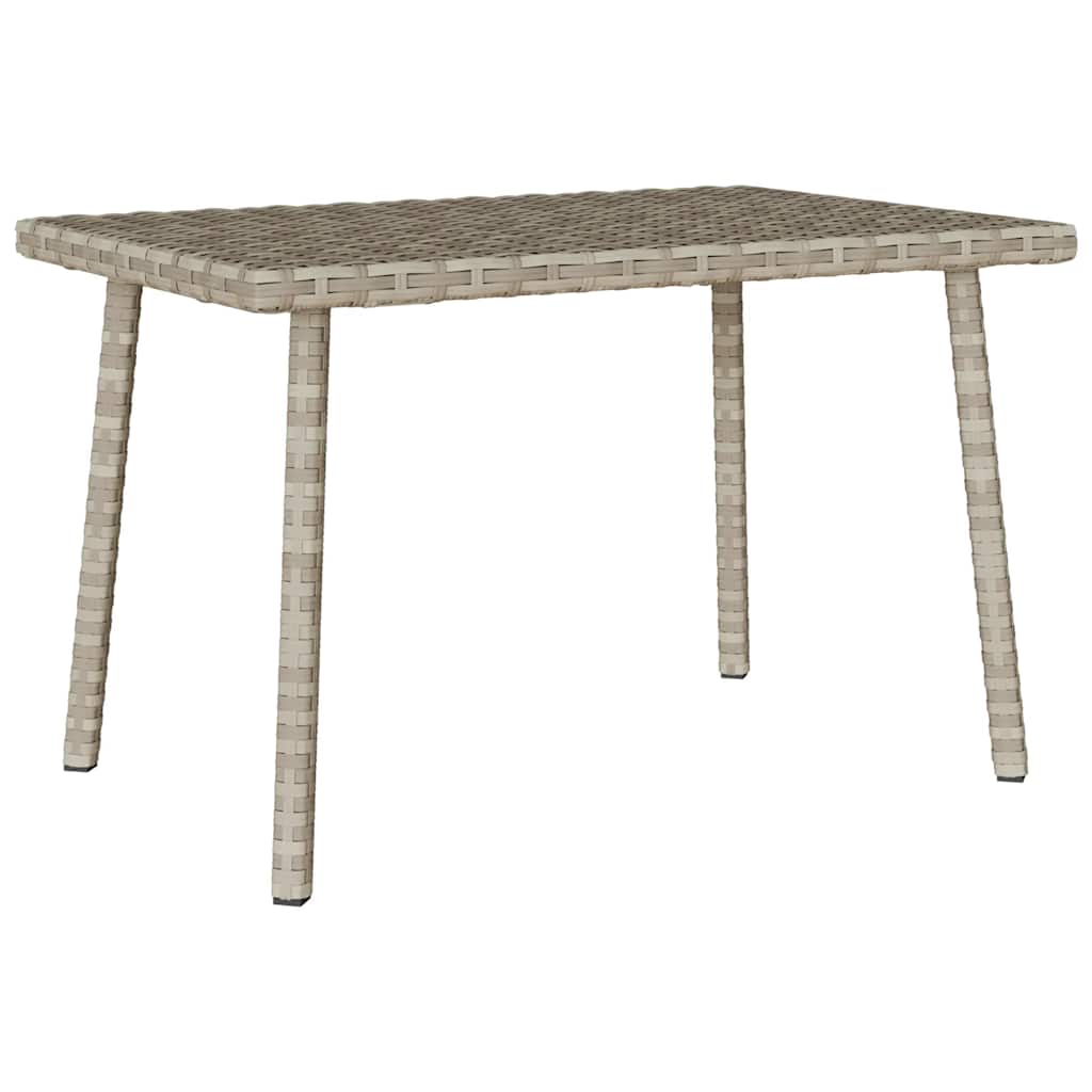 vidaXL Stolik kawowy ogrodowy prostokątny jasnoszary 60x40x37 cm