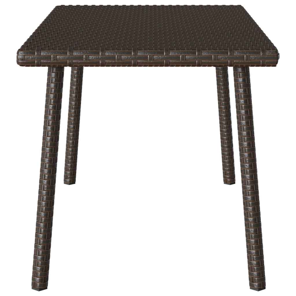 vidaXL Stolik kawowy ogrodowy prostokątny brązowy 80x40x37 cm