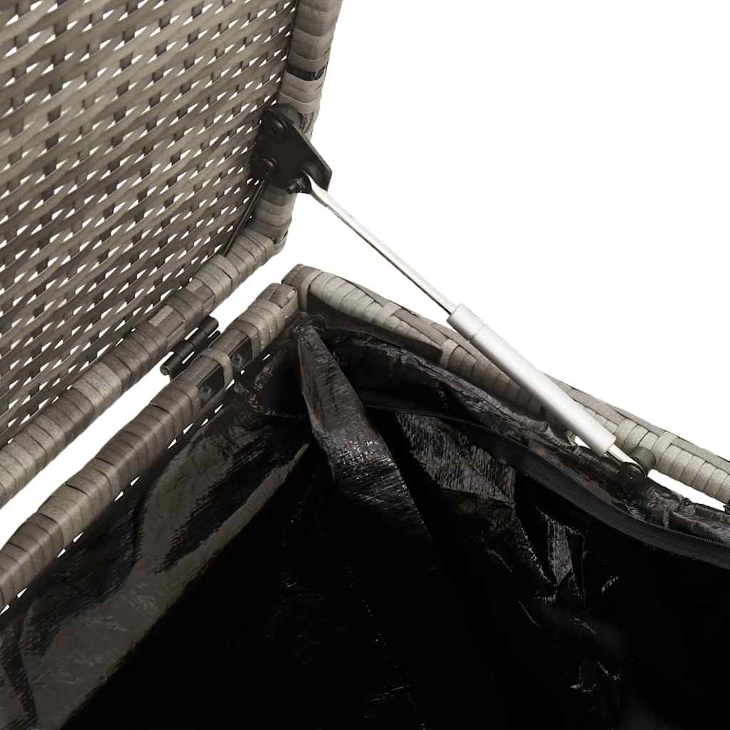 vidaXL Skrzynia ogrodowa do przechowywania Szara 220x50x58 cm