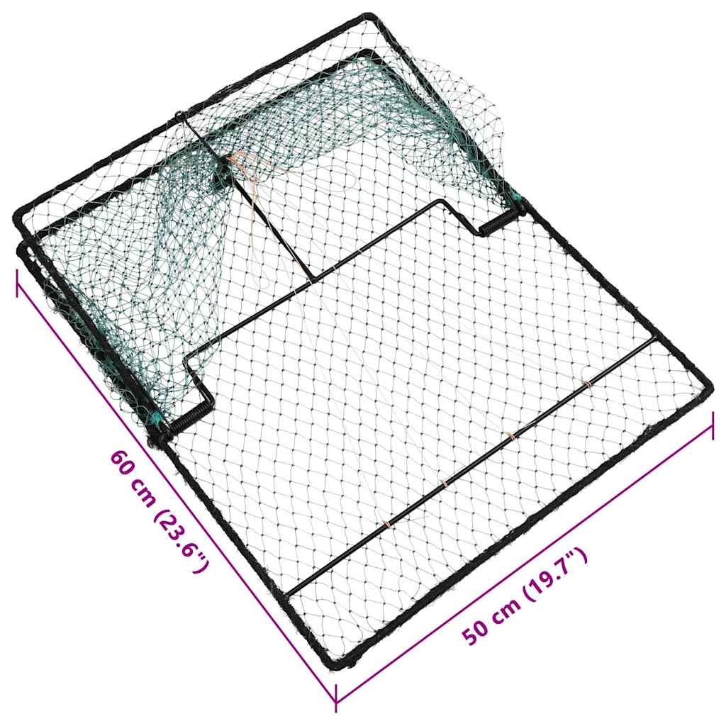vidaXL Pułapka na ptaki Zielony 50 x 60 x 1,9 cm Polietylen