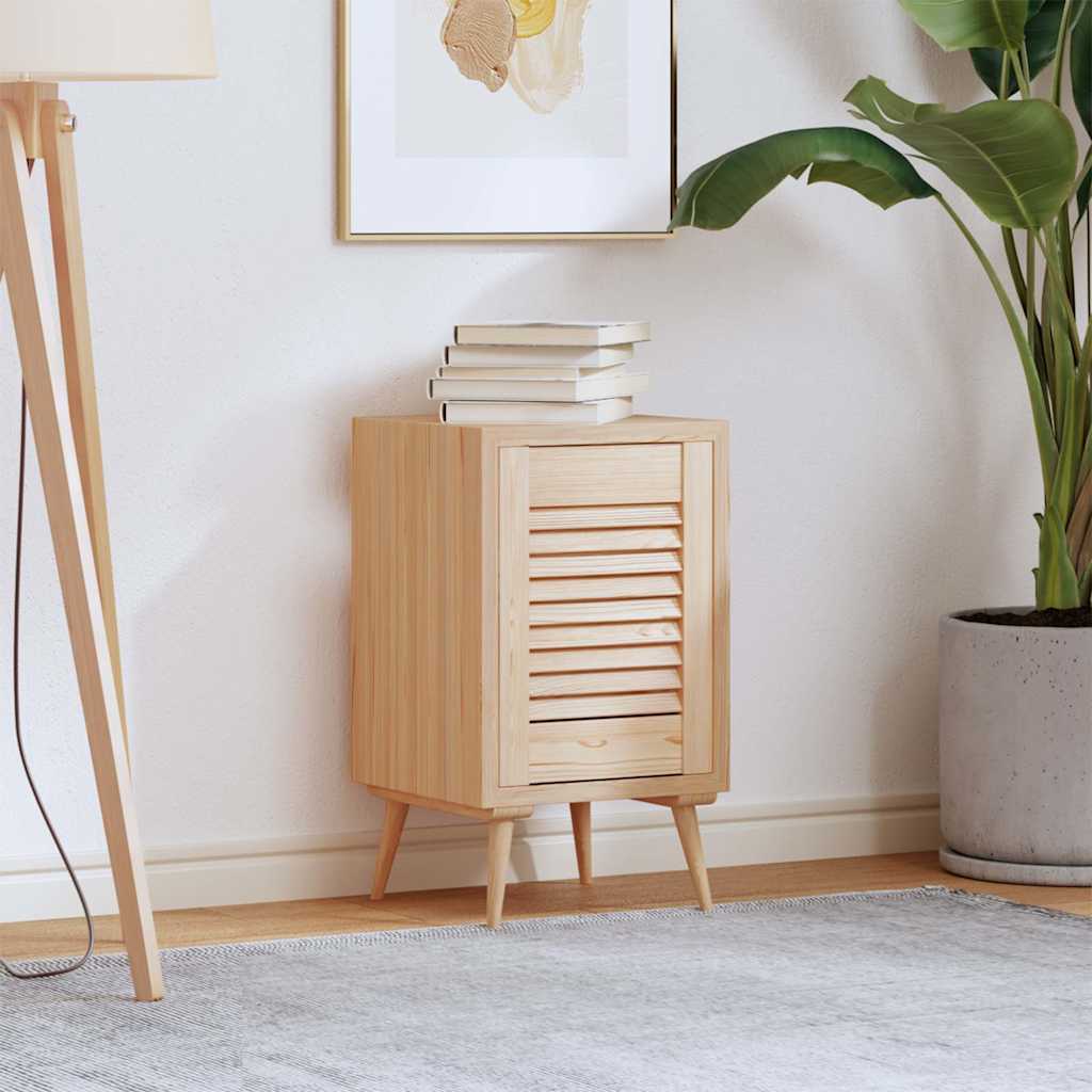 vidaXL Drzwi szafkowe z żaluzją 39,5x29,5 cm lite drewno sosnowe