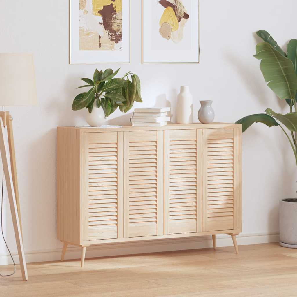 vidaXL Drzwi do szafek żaluzjowe 4 szt. 69x29,5 cm lite drewno sosnowe