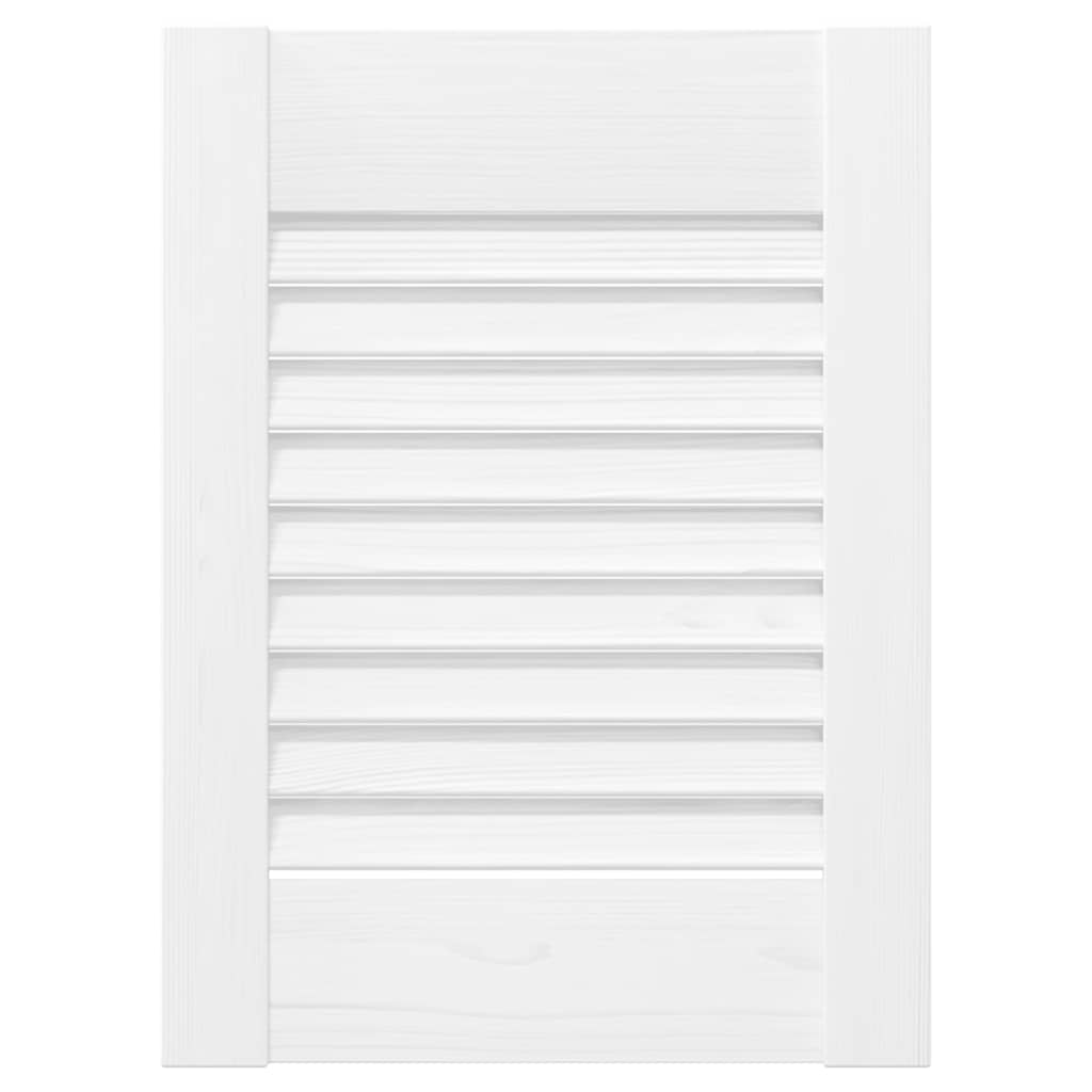 vidaXL Drzwi szafkowe żaluzjowe białe 39,5x29,5 cm