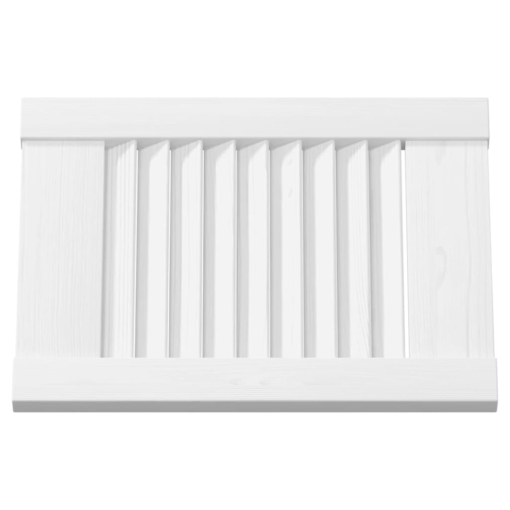 vidaXL Drzwi szafkowe żaluzjowe białe 39,5x29,5 cm