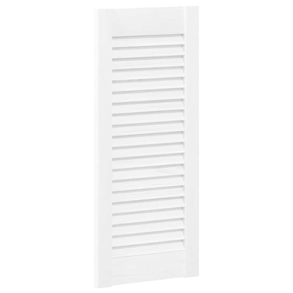 vidaXL Drzwi szafkowe żaluzjowe białe 61,5x29,5 cm
