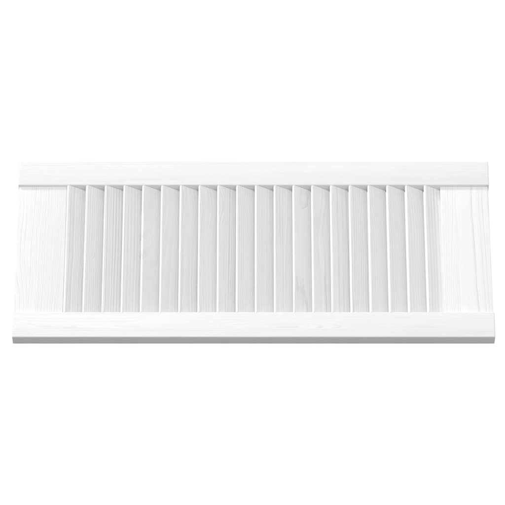 vidaXL Drzwi szafkowe żaluzjowe białe 61,5x29,5 cm