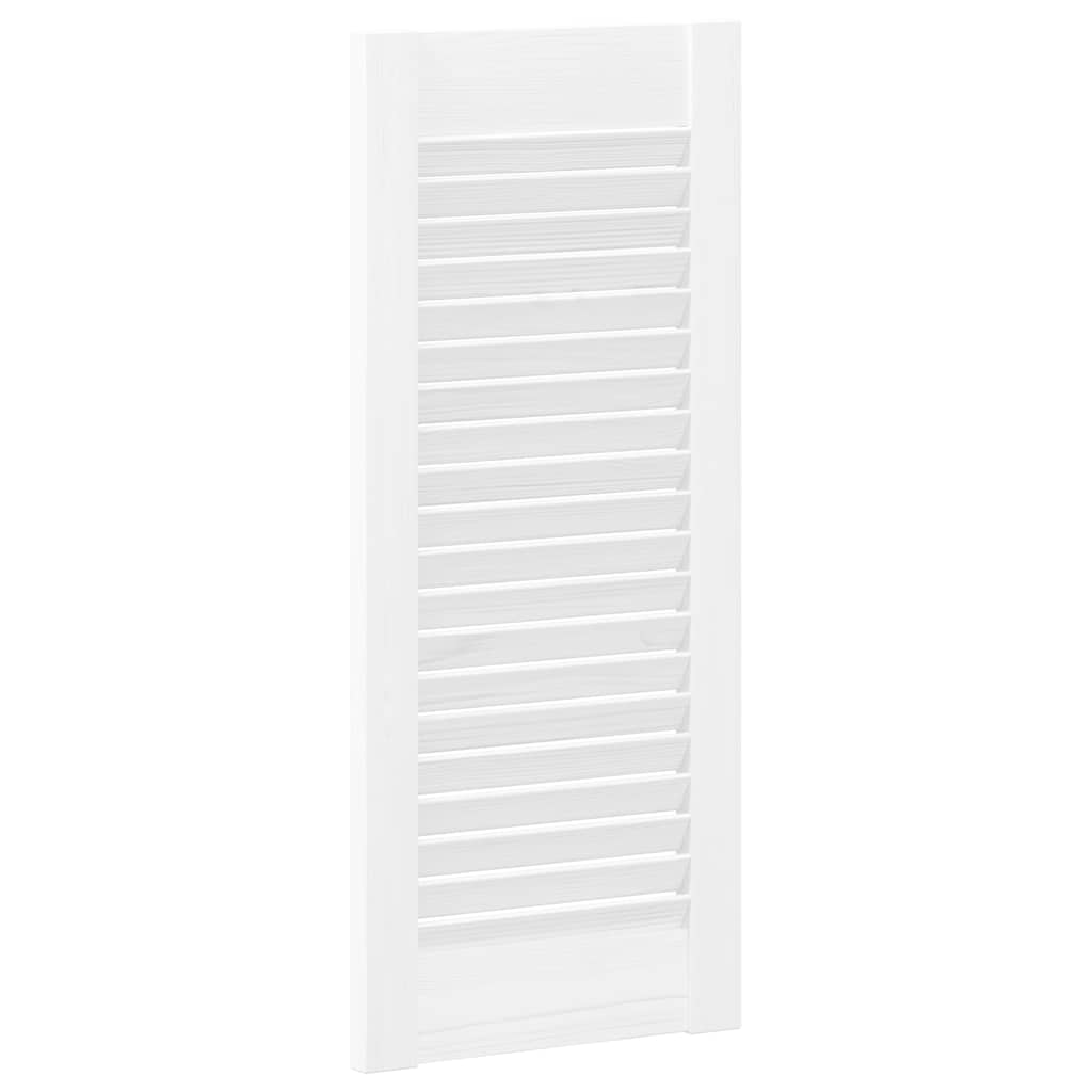 vidaXL Drzwi szafkowe żaluzjowe białe 61,5x29,5 cm