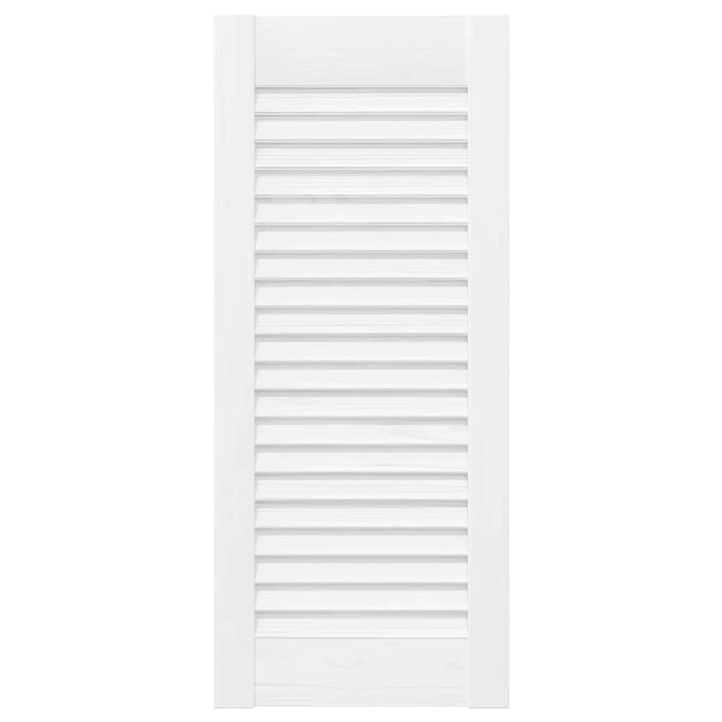 vidaXL Drzwi do szafek żaluzjowe 4 szt. Białe 61,5x29,5 cm