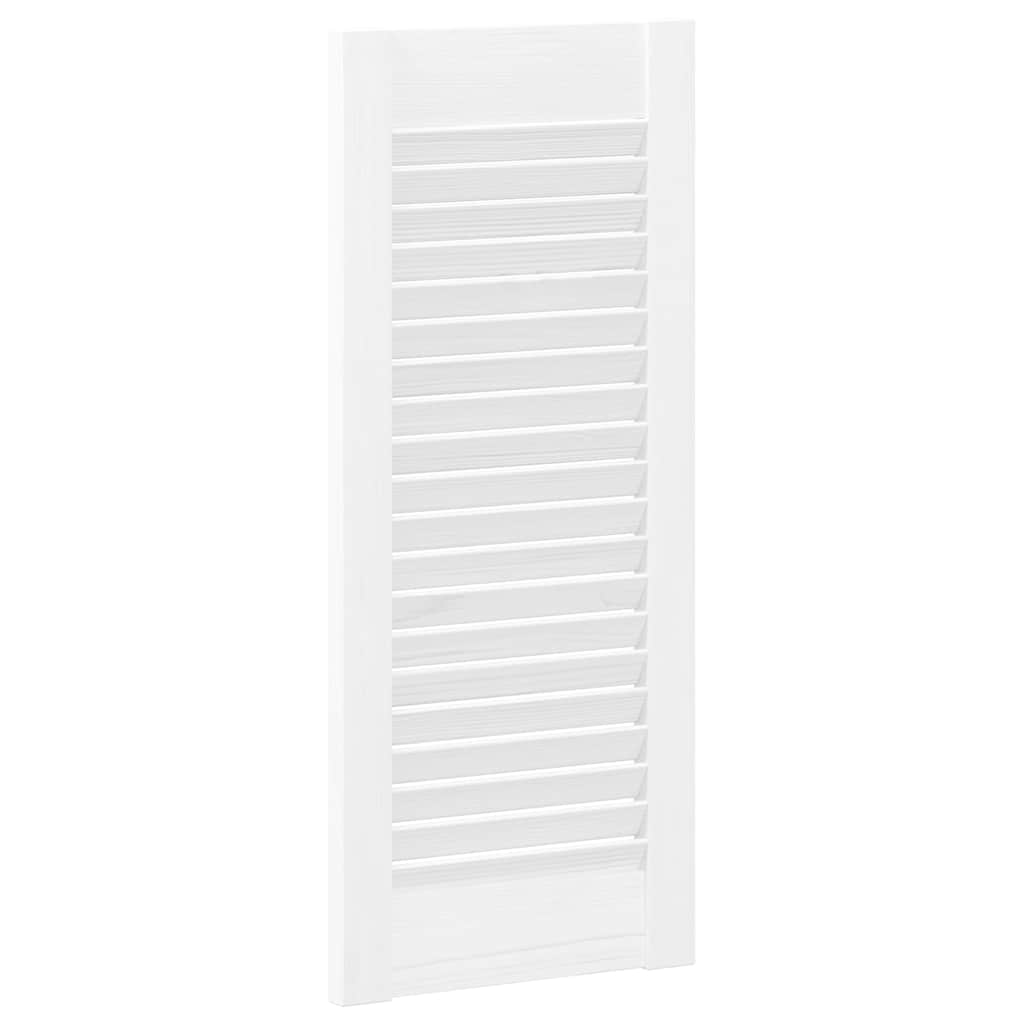 vidaXL Drzwi do szafek żaluzjowe 4 szt. Białe 61,5x29,5 cm